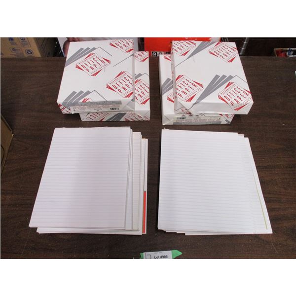 Printer Paper and Lined Figuring pads