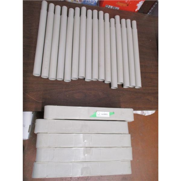 5-tier plastic shelf - 36"widex18"deepx80"tall