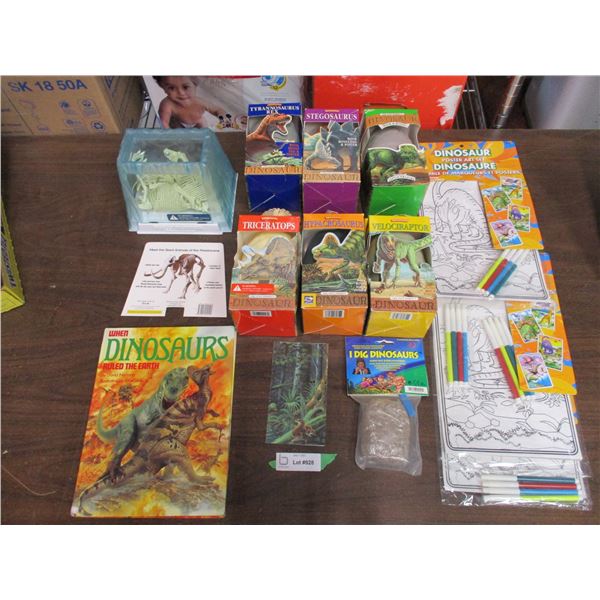 Dinosaur Lot - Toy Eggs/Paint books/ Building Set