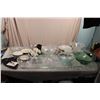 Image 1 : Lot of Fancy Clear Glass, Dishes, Plus Misc