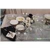 Image 2 : Lot of Fancy Clear Glass, Dishes, Plus Misc