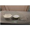 Image 1 : Corning Ware (Lid is Chipped) Plus Pyrex Casserole Dish and Extra Lid