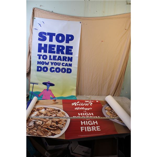 (2) Vinyl? Advertising Banners