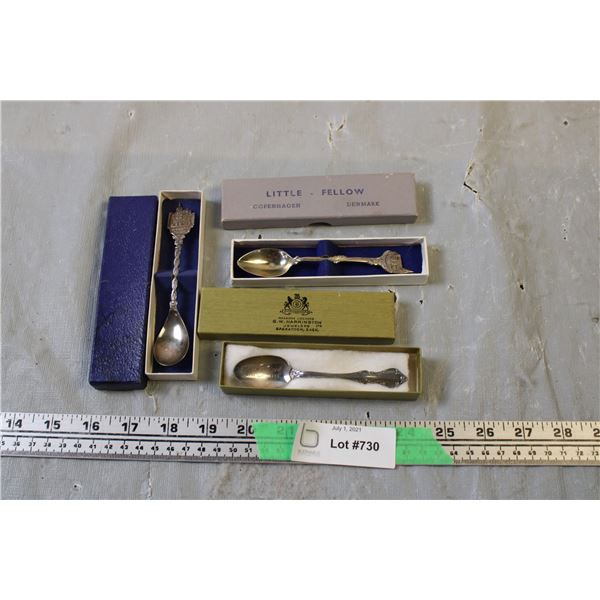 Saskatoon Collector Spoon with Case Plus 2 other Collector Spoons