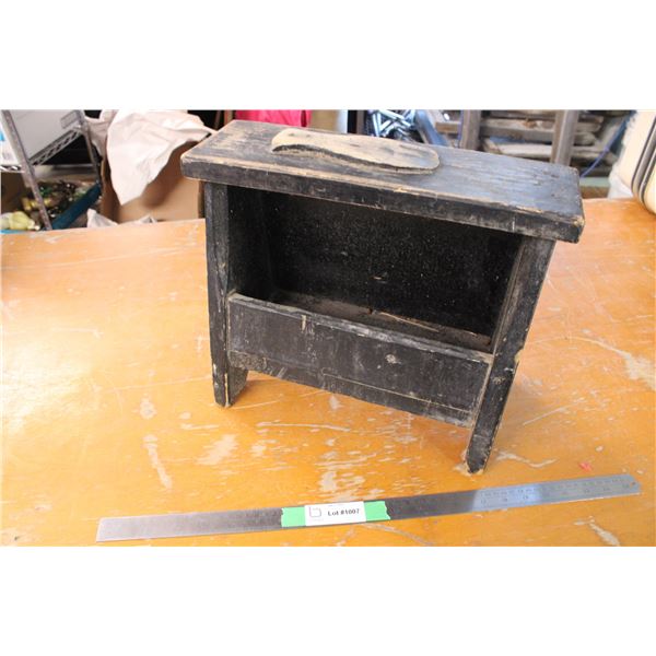 Shoe Shine Stand Wooden