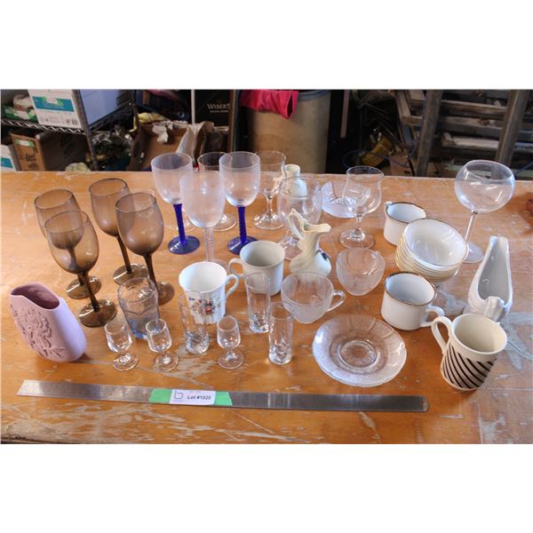 Clear Glass and Misc Glassware Lot