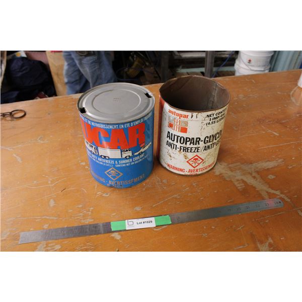 UCAR + Autopar Antifreeze Tins