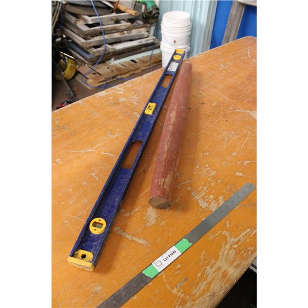 Wooden Piece for Evener + Level 48" Long