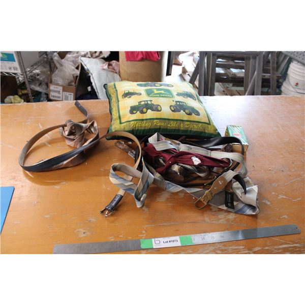 Tire Belts and John Deere Pillow