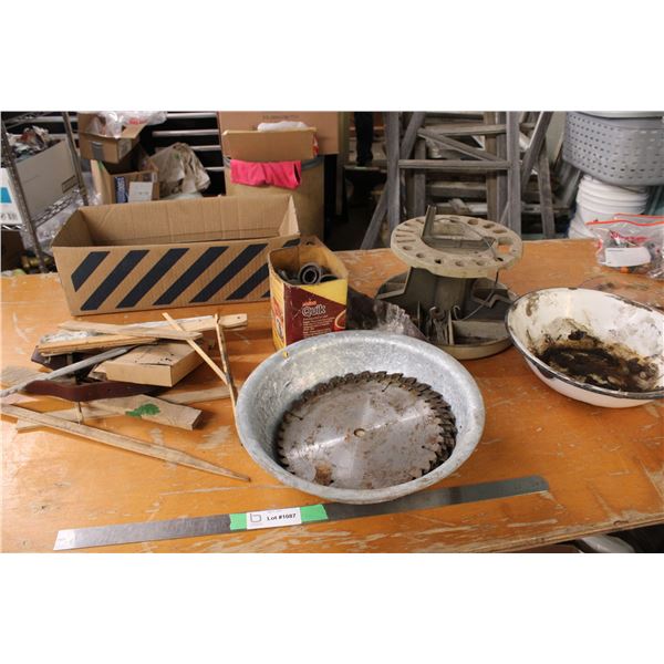Lot of Misc Saw Blades Enamel Kitchenware