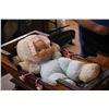 Image 3 : Baby Cradle with Toy Baby and Stuffed Husky Dog