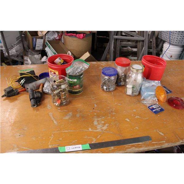 Mixed Lot of Bolts Clamps Misc Hardware