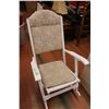 Image 1 : White Wooden Rocking Chair (Needs a Little Repair)