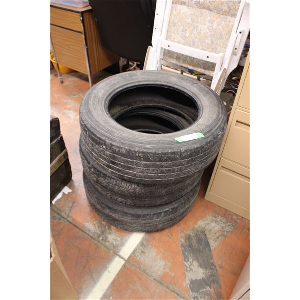 (3) Tires 225-65R17 Firestone