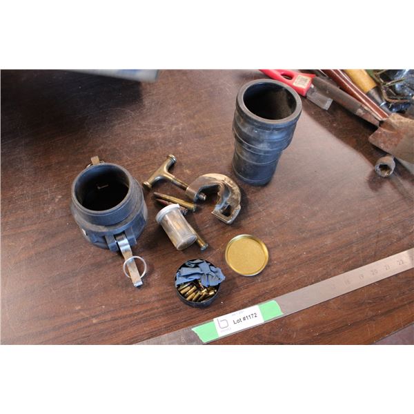 Water Hose Coupling and Ammunition