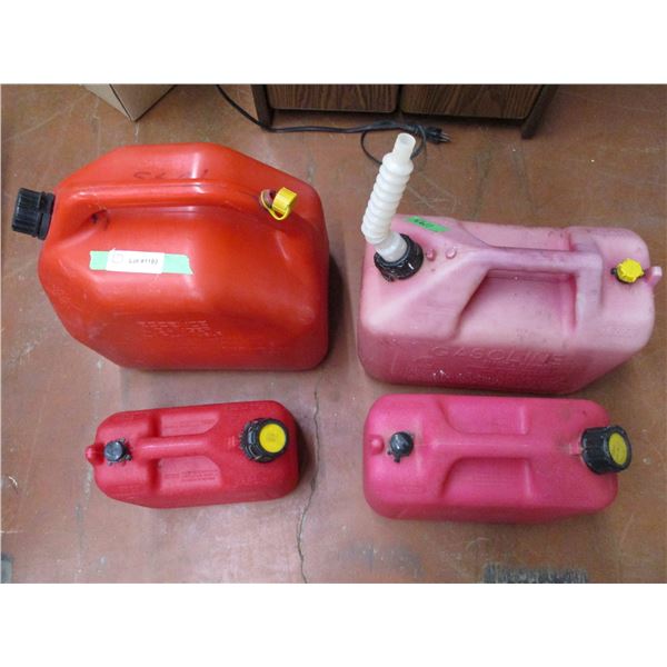 4 Jerry Cans - Plastic Gas Cans