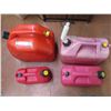 Image 1 : 4 Jerry Cans - Plastic Gas Cans