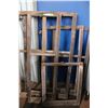 Image 1 : (2X THE MONEY) 6 Vintage Window Frames Wooden