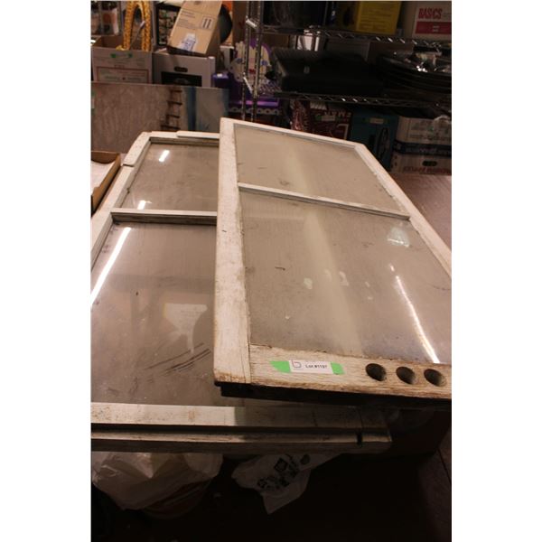 (2X THE MONEY) Vintage Barn Window with Glass