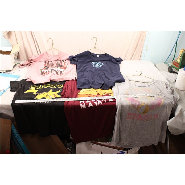 Lot of Shirts 1 Child's size, S, L, XL, Disney, Heart, Pikachu