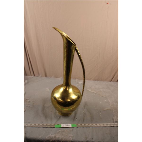 Oct 1982 Brass? Vase Made in Italy (24" Tall)