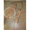 Image 1 : Two Vintage Scythes - Metal and Wood Handles