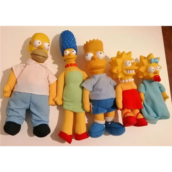 Complete Set Of Vintage The Simpsons 1990 Dolls