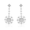Image 1 : Natural 0.32 CTW Diamond Earrings 14K White Gold - REF-64M8F