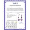 Image 2 : Genuine 11.60 ctw Amethyst Earrings 14KT Rose Gold - REF-47W5Y