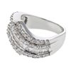Image 1 : Natural 1.46 CTW Diamond & Baguette Ring 18K White Gold - REF-216M9F
