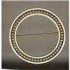 Victorian 14K Rose Gold & Pearl Circle Pin #1848672