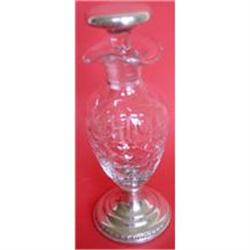 Sheffield Sterling Silver and Crystal Cruet #1848781