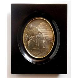 Miniature Engraving of Wheat Harvest #1848974