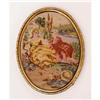 Image 1 : Embroidered Miniature Picture Courting Couple #1848977