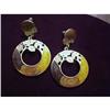 Image 1 : LOVELY VINTAGE FANCY ENAMEL EARRINGS #1860536