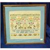 Image 1 : Framed Cross Stitch Sampler #1860879