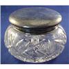 Image 1 : Cornucopia Sterling Topped Dresser Powder Jar #1860881