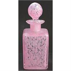 Pink Spatter Glass Perfume Bottle - 1 #1860939