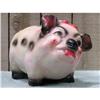 Image 1 : Chalkware Pig with Red Bow Bank #1861627