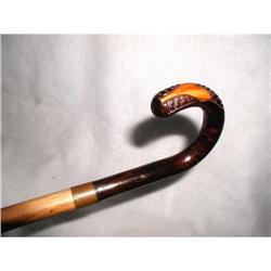 Walking Cane Hand Carved Burl Maple C.1900-1910#1876520