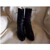 Black Retro Vintage Granny Boots #1876589