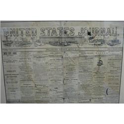 Two Framed United States Journals 1873 #1876863