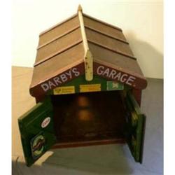 Antique Wood Auto Garage Model Folk Art  #1876864