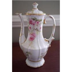 Elite Chocolate Pot - Handpainted Roses #1876877