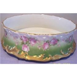 T&V Limoges Ferner - Handpainted Pink Roses, #1876885