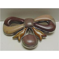 Victorian Scottish Agate Bow Brooch #1876967