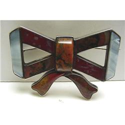 Victorian Scottish Agate Bow Brooch #1876969