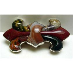 Victorian Scottish Agate Fleur De Lis #1876970