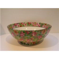Crown Ducal Pink Chintz Large Bowl #1876974