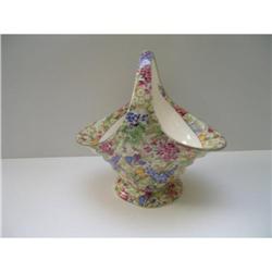 Royal Winton Vintage Chintz Crocus Large Basket#1876975